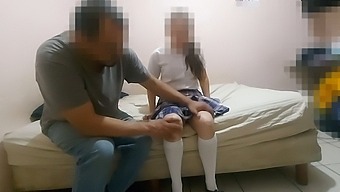 Mexican Schoolgirl And Neighbor Conspire To Gift A Young Man, Filmed In Real Homemade Video