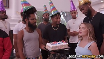 Coco Lovelock Receives 11 Black Cocks For Birthday Surprise
