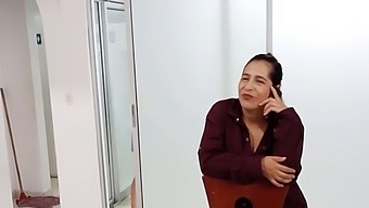 Latina Stepmom Interrupts Lover'S Call To Catch Her Masturbating