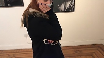 Playing With A Vibrator In An Art Gallery