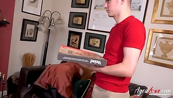 A Mature Woman Trades Sex For Pizza In This Agedlove Video