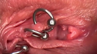 Intense Close-Up Of My Pierced Pussy And Clit, Leading To Self-Penning