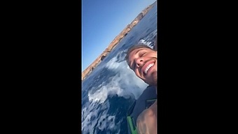 My Brazilian Buddy Gets Wild On A Jet Ski With Chris Diamond