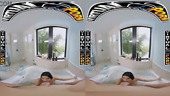 Immerse Yourself In A Virtual Bath With Kiana Kumani In This Pov Video
