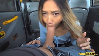Fake Taxi Driver Satisfies Thai Girl'S Need For Sex And Pee