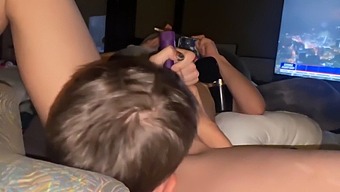 A Bisexual Caretaker Indulges In Wild Lesbian Sex With A Purple-Haired Woman Using A New Sex Toy