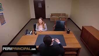Kira Fox Visits Principal Green'S Office To Discuss A Dispute With Her Stepdaughter