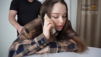 Pov Video Of A Russian Stepbrother Fucking His Sister While She Talks On The Phone
