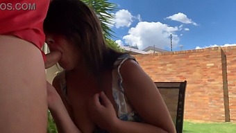 A Wife Surprises With Outdoor Oral Pleasure At Friend'S Request