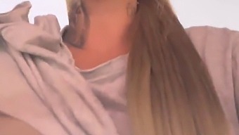 I Was Sweating During My Gym Session And Stripped Down To My Bra, Feeling Very Aroused.