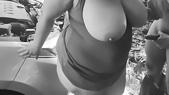 Curvy Milf And Young Man'S Steamy Outdoor Affair