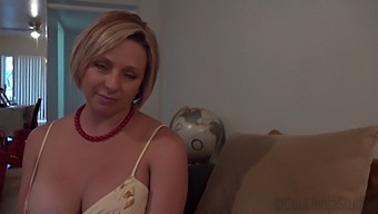 Big Booby Blonde Milf Brianna Beach Has A Dirty Secret: She Loves Watching Her Step Son Masturbate.
