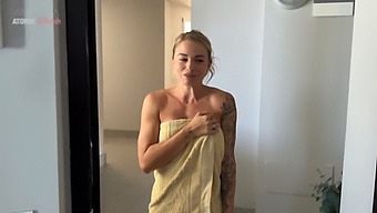 My Neighbor Finds Me Masturbating And She Decides To Perform A Blowjob.