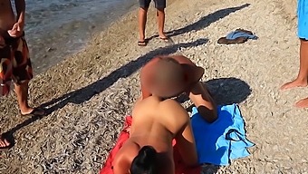 Public Beach Anal Sex With A Milp In A Group